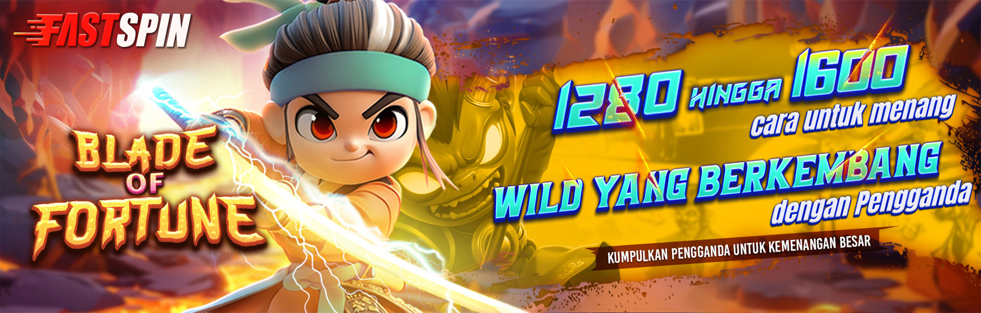 FASTSPIN - BLADE OF FORTUNE GAME PROMO BANNER